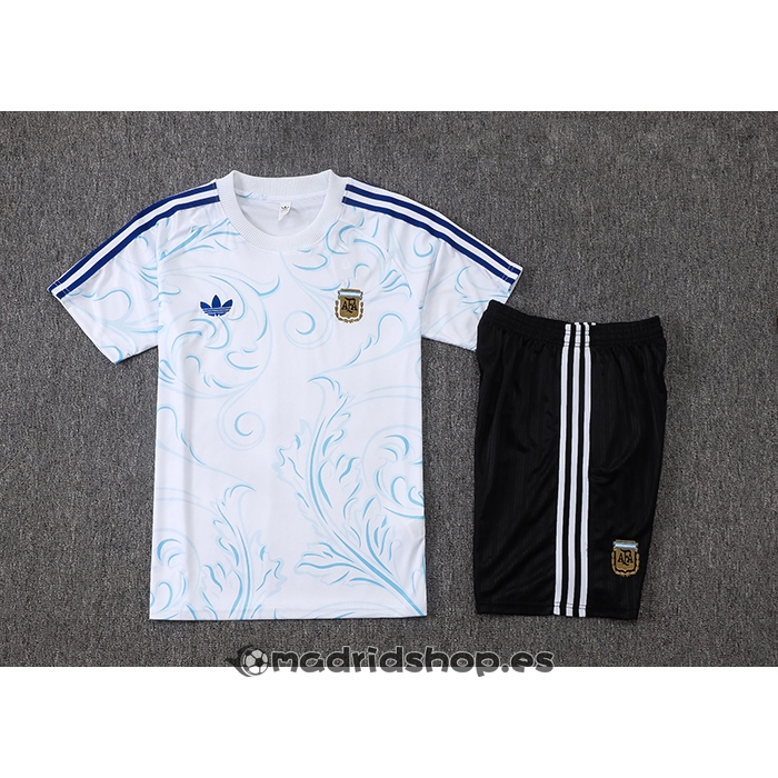 Chandal del Argentina Manga Corta 26-27 Blanco - Pantalon Corto